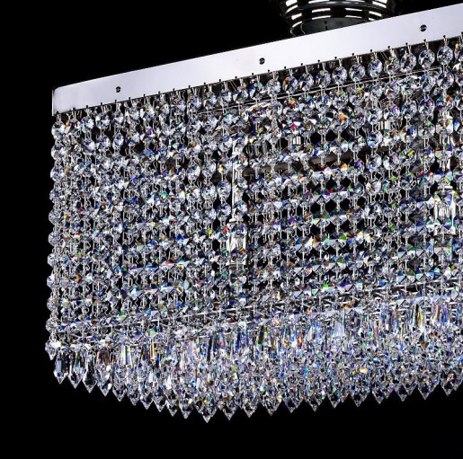 Хрустальный светильник Artglass серия LEANDRA 250x450 nickel