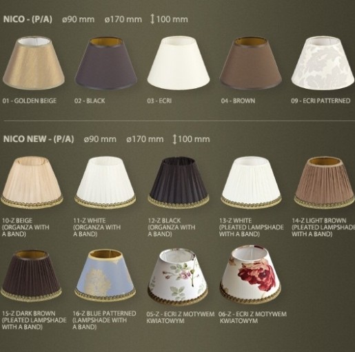 Декоративная настольная лампа Kutek Nico NIC-LN-1(P/A)