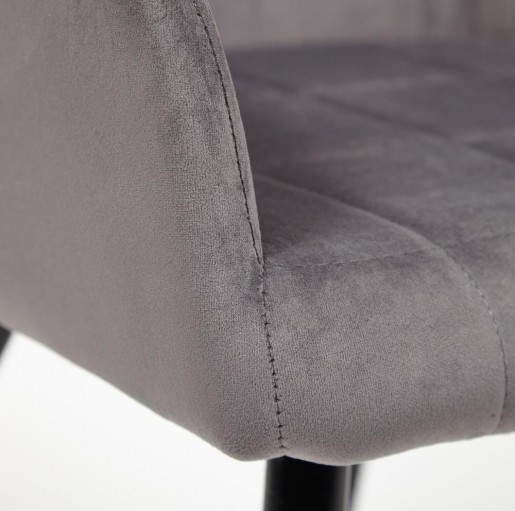 Кресло BEATA металл/ткань Серый, 56х60х82 см 